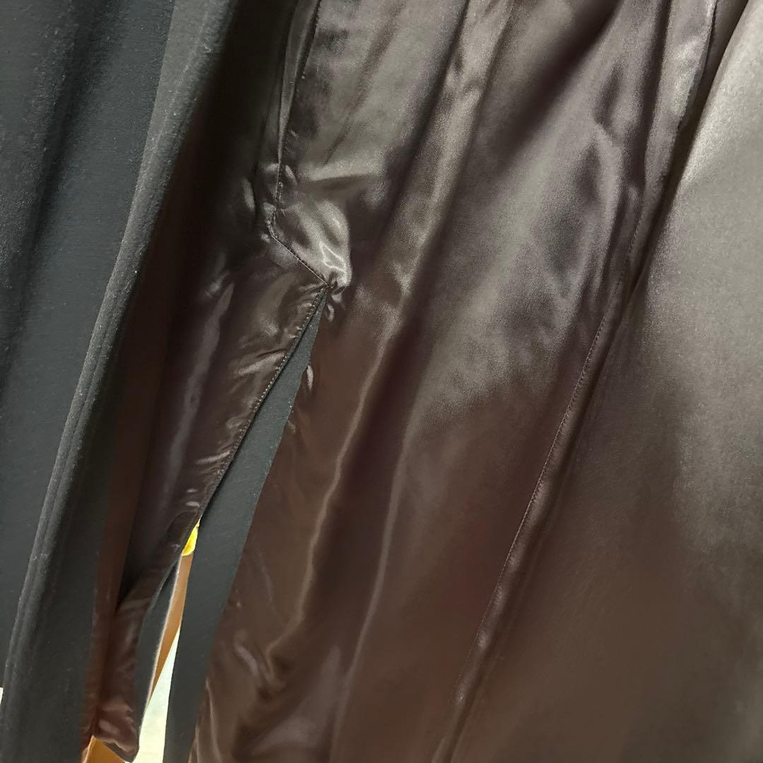 【美品 】エンポリオ アルマーニ ロングコートBLACK黒