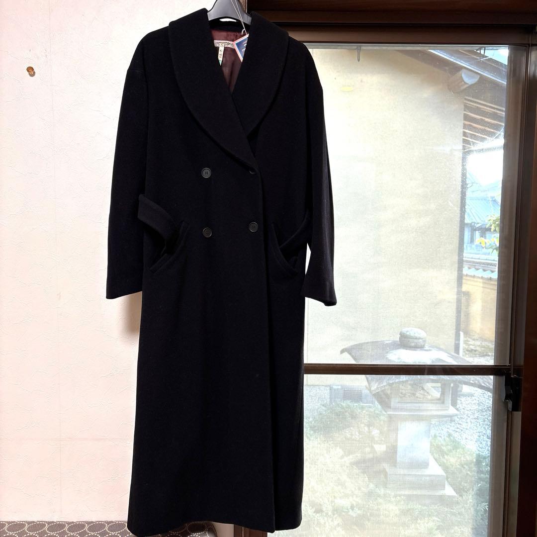 【美品 】エンポリオ アルマーニ ロングコートBLACK黒