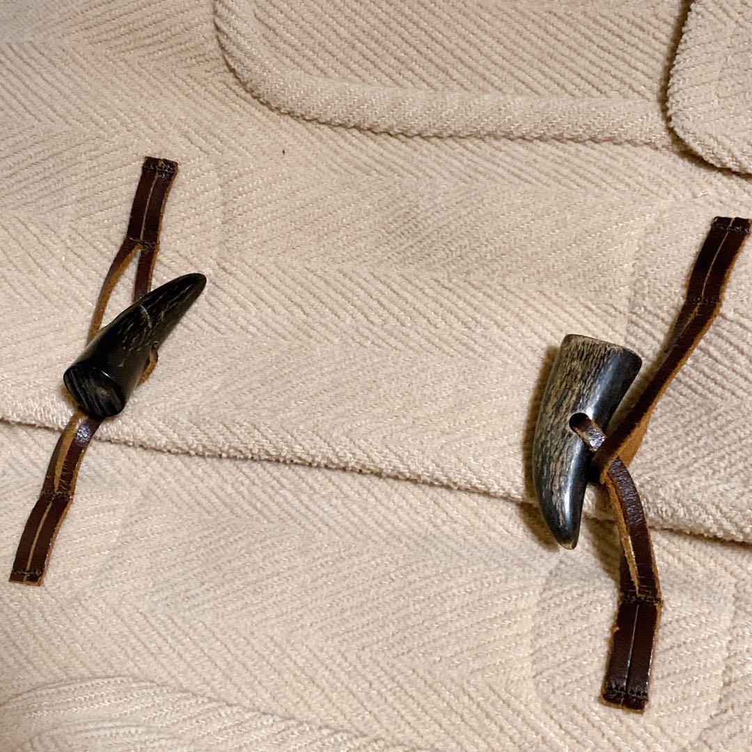 良品☆オールドイングランド　ダッフルコート　ヘリンボーン　鼈甲ボタン　フランス製