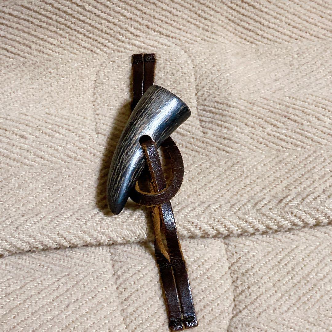 良品☆オールドイングランド　ダッフルコート　ヘリンボーン　鼈甲ボタン　フランス製