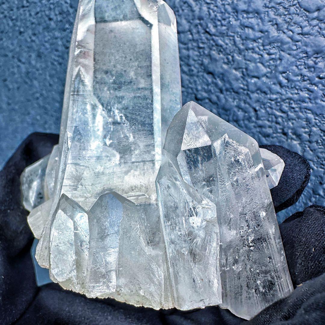 希少高透明度❗️マニカラン産レインボー☆ヒマラヤ水晶クラスター強いパワーA1410