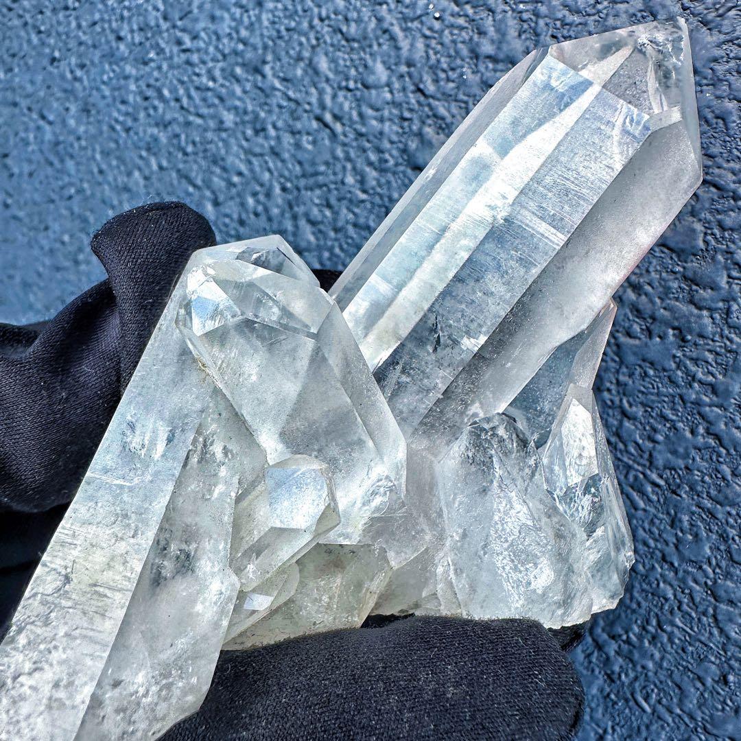 希少高透明度❗️マニカラン産レインボー☆ヒマラヤ水晶クラスター強いパワーA1410