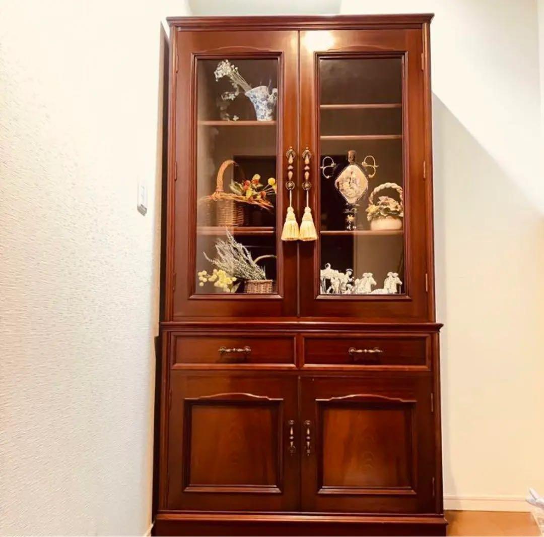 最終価格　　ブックシェルフ　本棚　食器棚　アンティーク