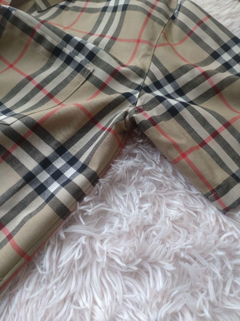 ✨美品【Burberrys】ノヴァチェック/半袖シャツ/15BR/大きめ/2XL