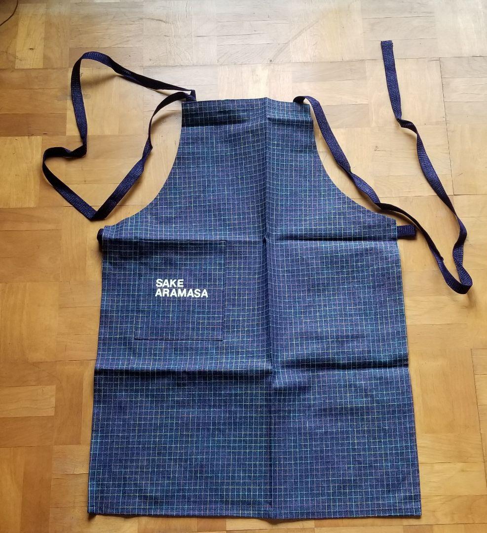 新政　チェックエプロン　新品未使用