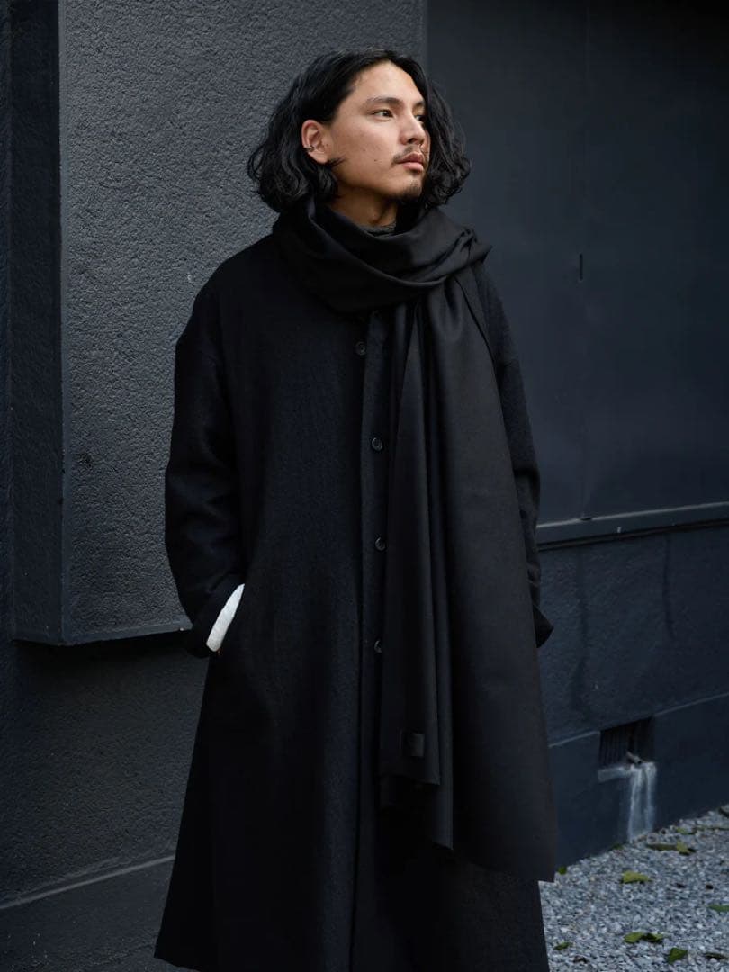 PRY シュウト　MTR Cashmere Stole BLACK