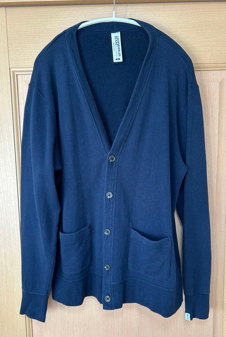 BEAMS LOOPWHEELER スウェットカーディガン XLサイズ