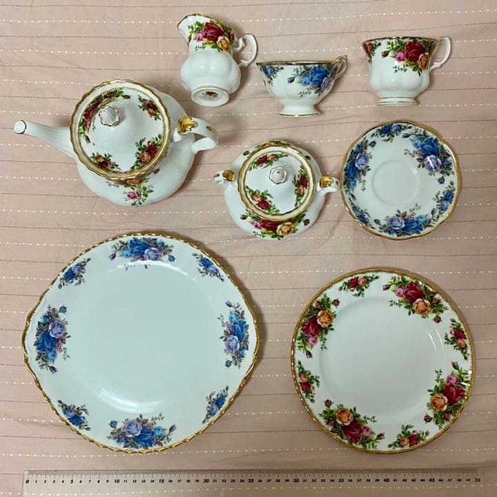 14点セット　ロイヤルアルバート　オールドカントリーローズ