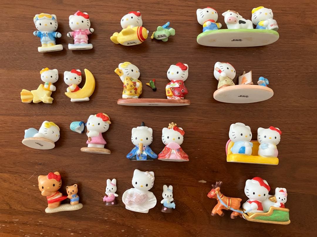 ハローキティ 陶器 置物 セット サンリオ 希少 千趣会 まとめ売り フィギュア