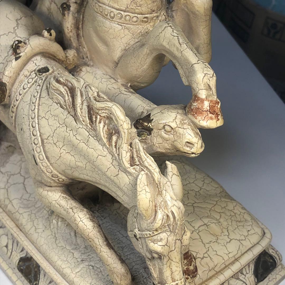 アンティーク 　ローマ戦車　チャリオット　置物