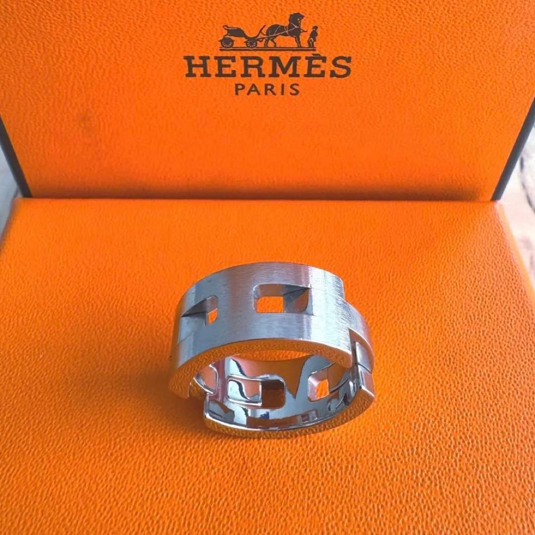 希少 HERMES Turbo リング 60サイズ メンズ 指輪