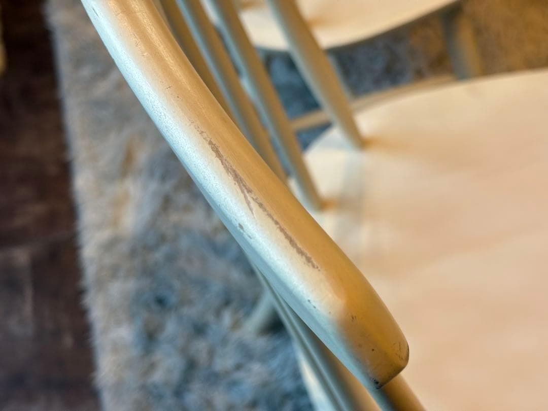 ②太平 ウィンザーチェア　ホワイト　ゴールドスミスチェア　2脚セット　IZ