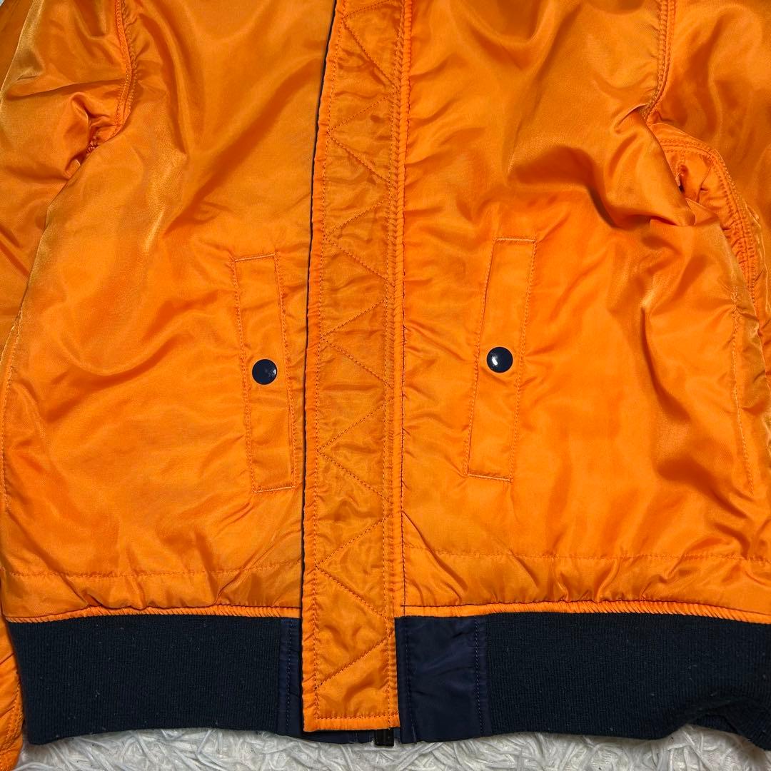 90s alpha industries ma-1 フライトジャケット　ネイビー