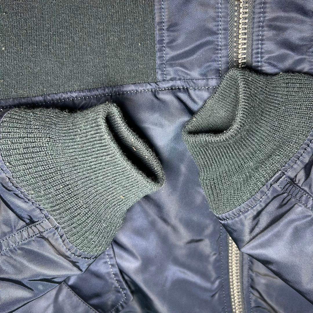 90s alpha industries ma-1 フライトジャケット　ネイビー