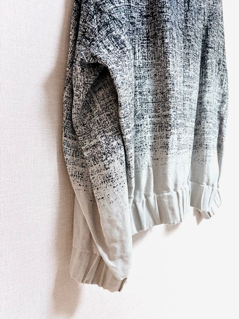 【新品】アタッチメント LI/C グラデーション ジャカード ノーカラーブルゾン