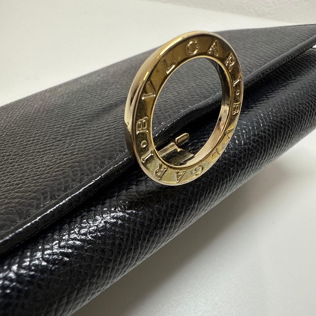 ロバブルガリ　黒 長財布