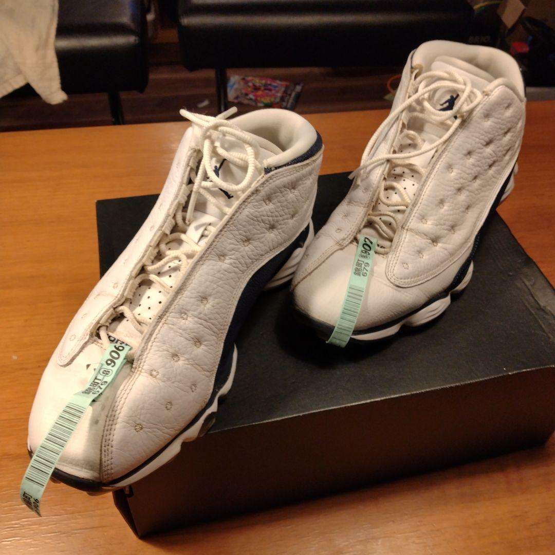 Jordan13 ホワイト/ネイビー スニーカー