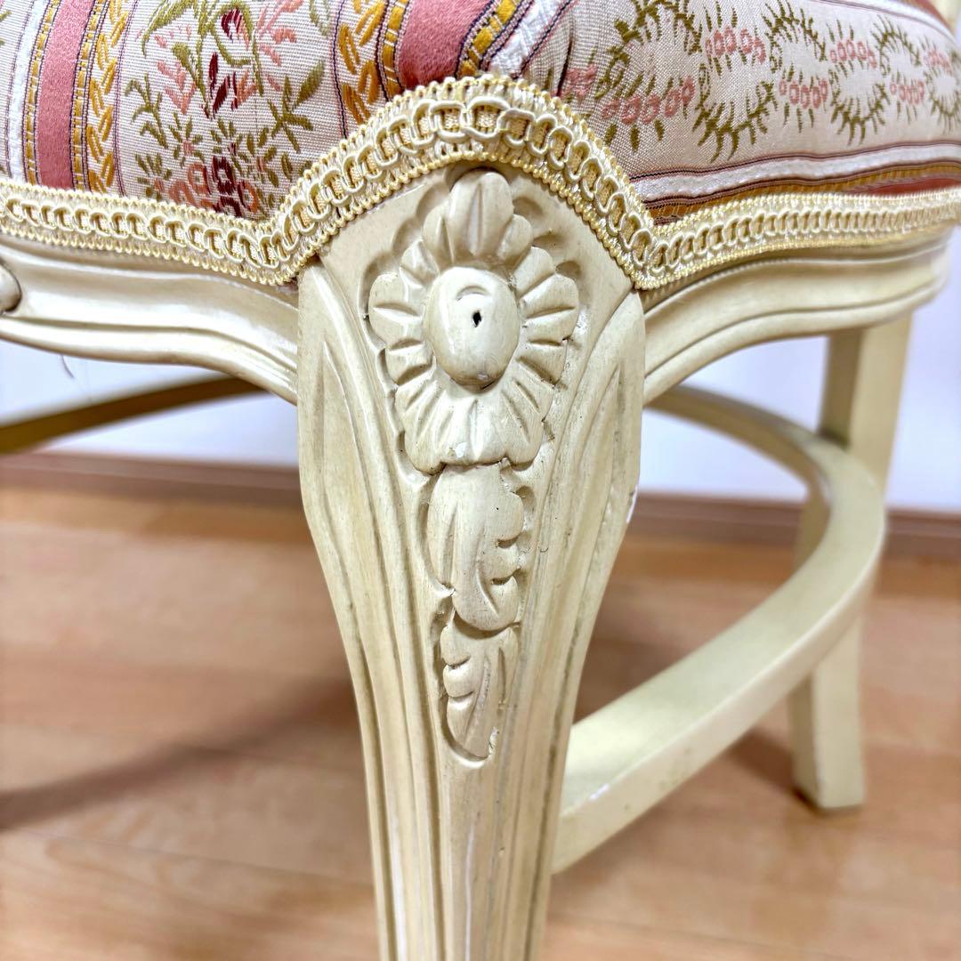 ロココ調 猫脚 ダイニングチェア アンティーク