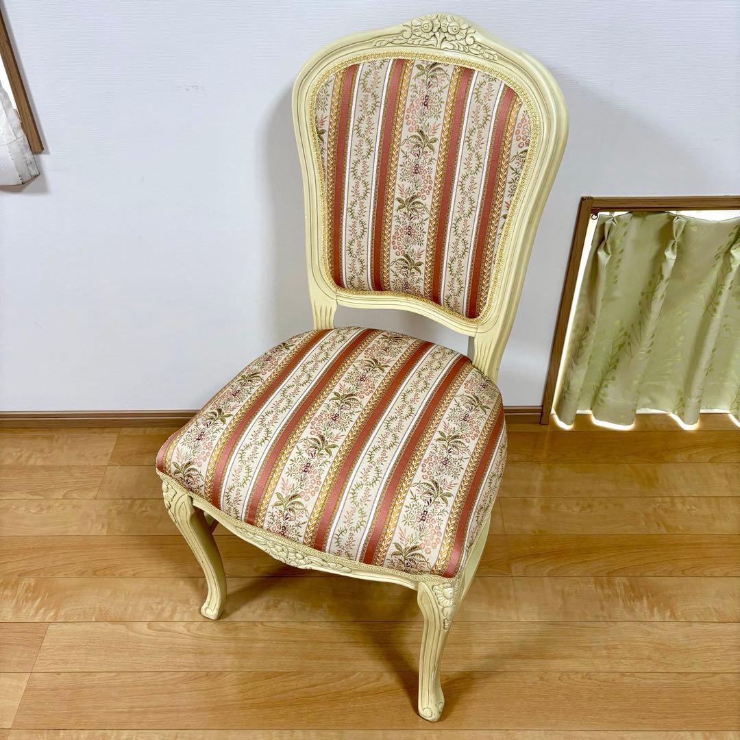 ロココ調 猫脚 ダイニングチェア アンティーク