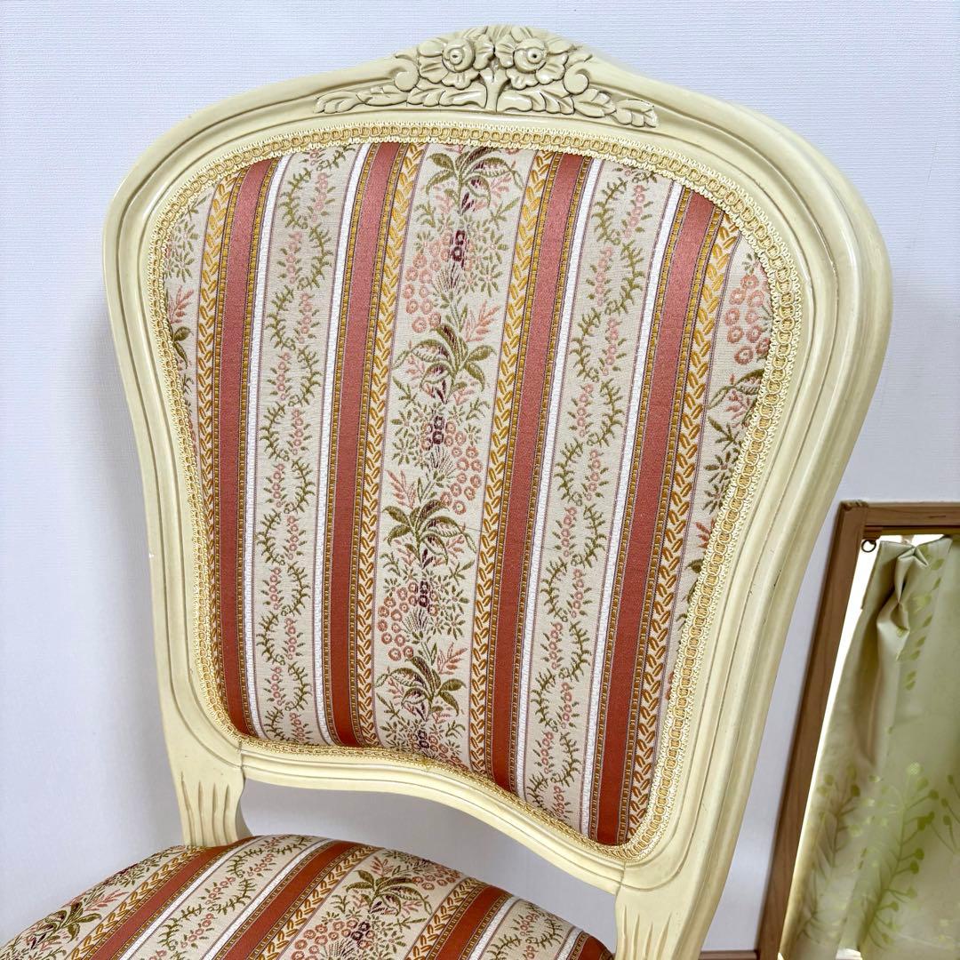 ロココ調 猫脚 ダイニングチェア アンティーク