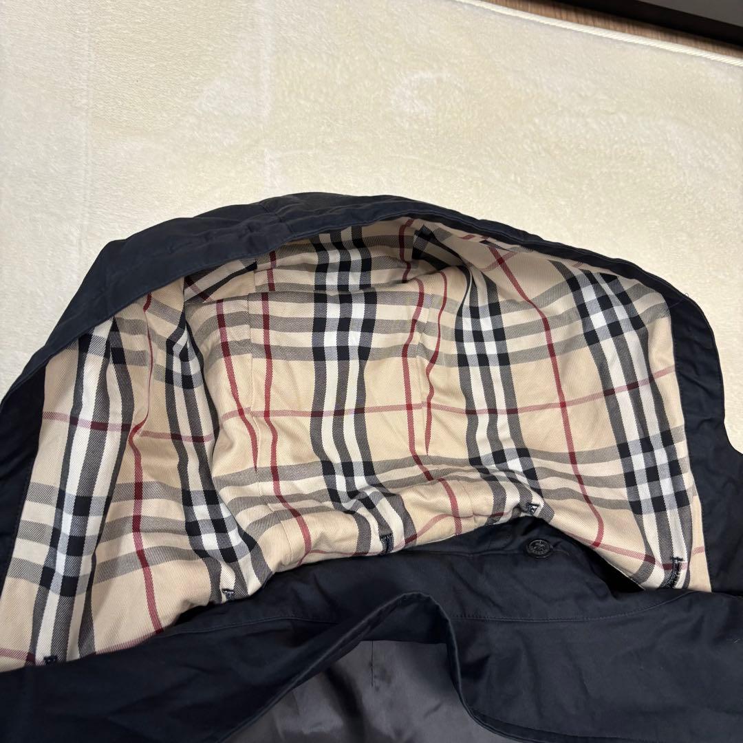 バーバリー ロンドン ステンカラーコート ノバチェック ダウンライナー LL