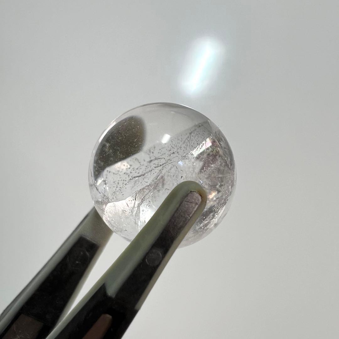 超レア　高品質　虹入り貫入水晶　クォーツインクォーツ　スフィア　クリスタル　4