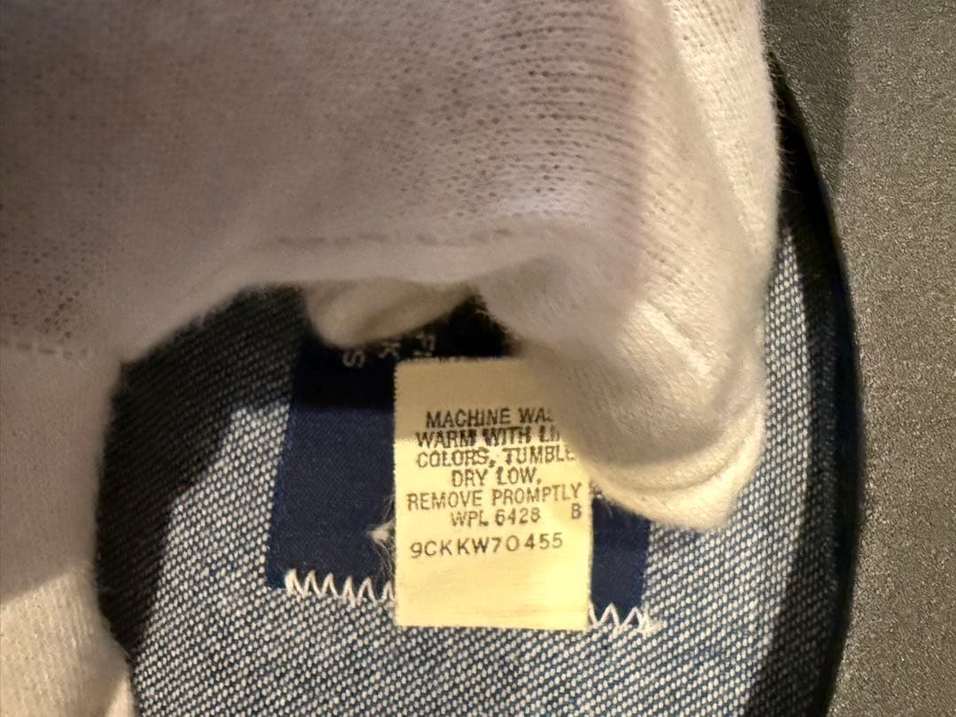 ビンテージ wrangler/ラングラー デニムシャツ 27MW 70年代