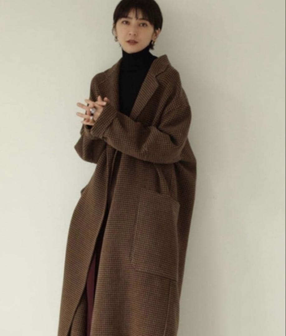 todayful♡オーバーチェックコート