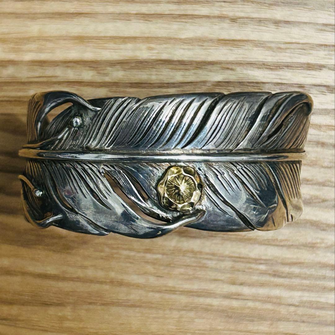 MOTO レザー シルバー バングル