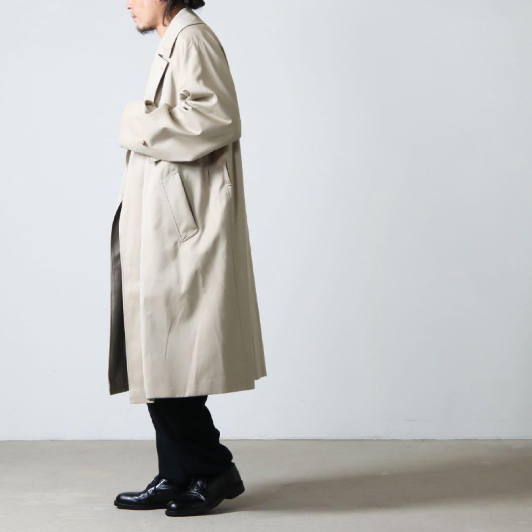COMOLI コモリ コットンギャバ タイロッケンコート ベージュ　コート