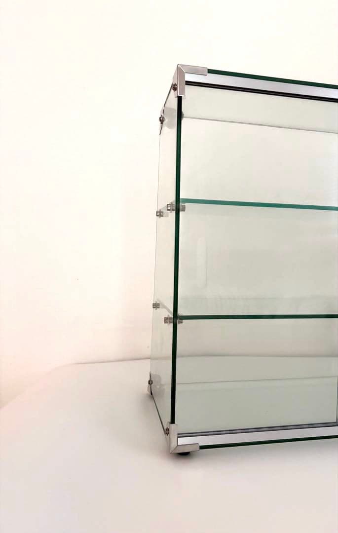 3段 ガラスケース　アンティーク　レトロ