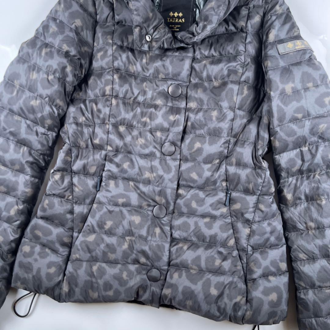 【極美品】TATRAS DRENA ダウンジャケット M レオパード 収納袋付き