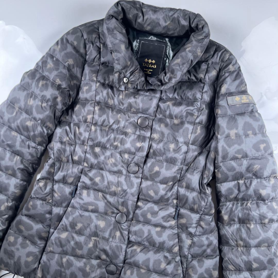 【極美品】TATRAS DRENA ダウンジャケット M レオパード 収納袋付き