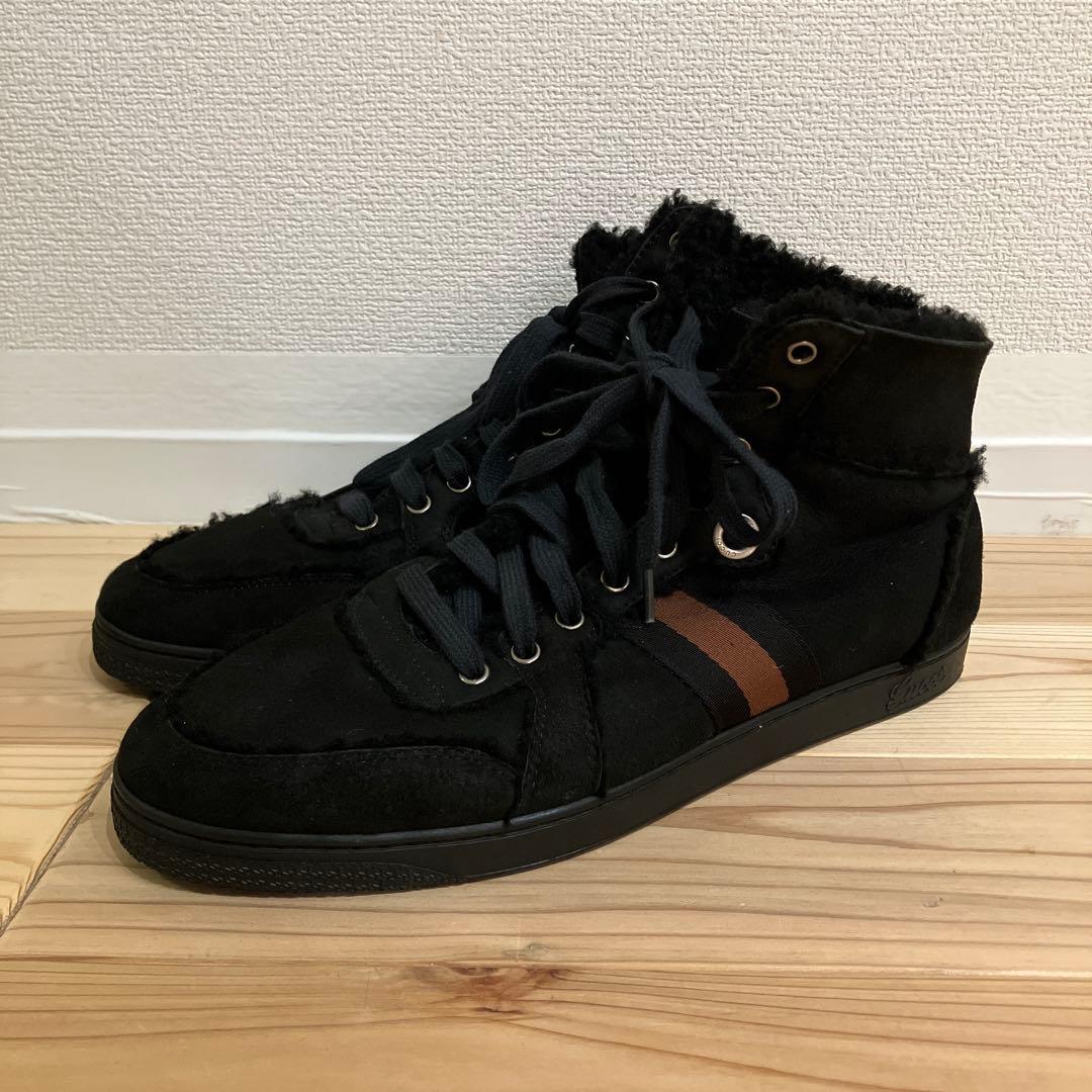 な*か様 Gucci グッチ スニーカー ムートン ハイカット スエード シェリ