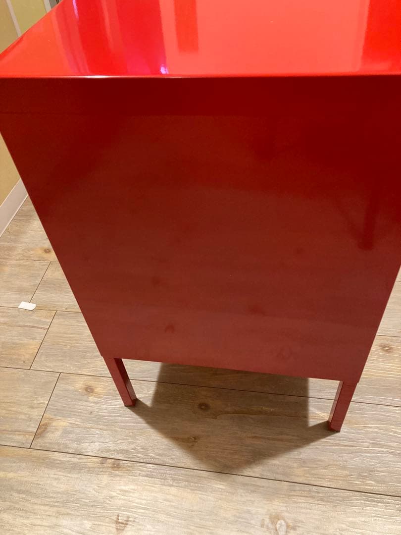 ぬかみそ　【廃盤品】IKEA PS スチールキャビネット レッド