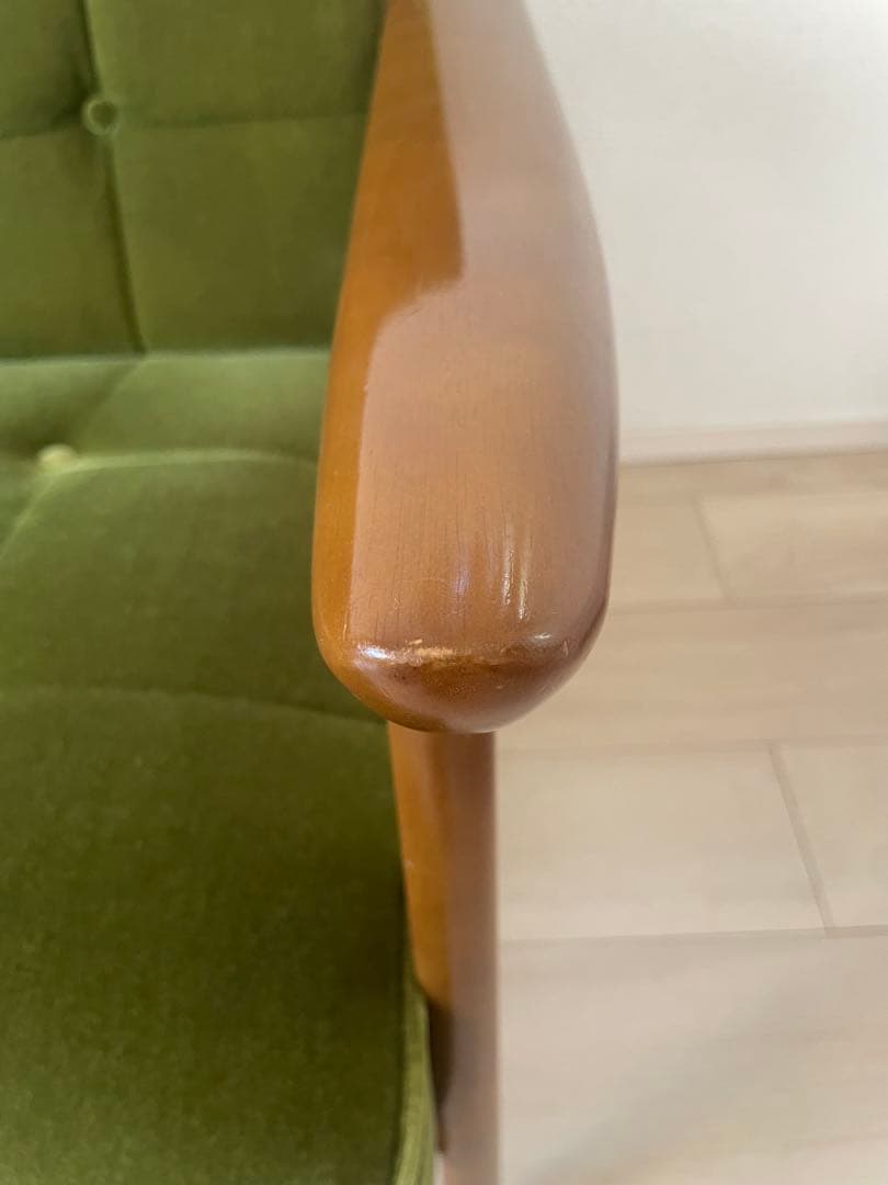 【限定一万台レア商品】カリモク60 ソファKチェア 限定復刻プレート仕様