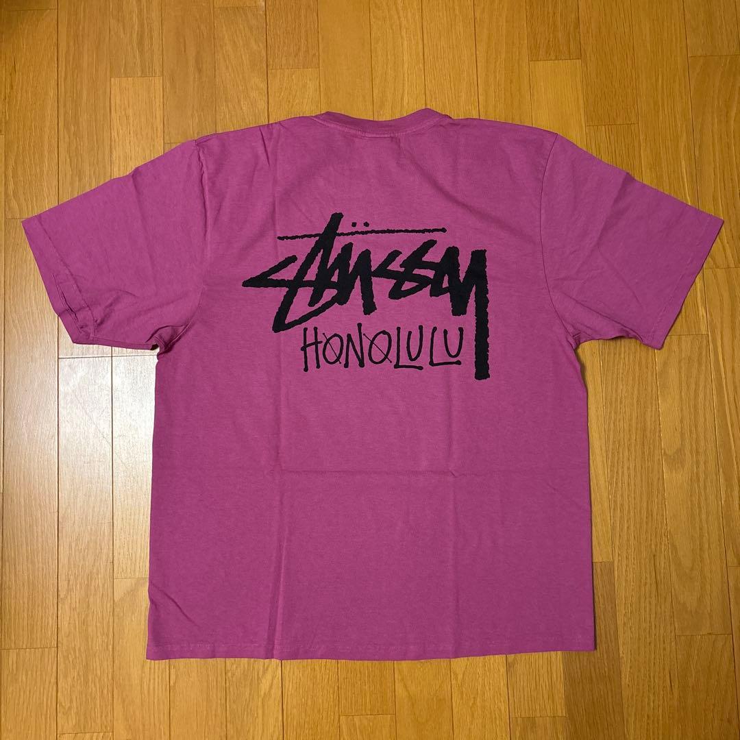 Stussy HONOLULU Tシャツ Lサイズ 色BERRY