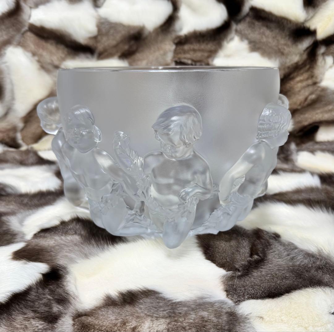 幅31.5cm LALIQUE ラリック　リュクサンブールベース 花瓶