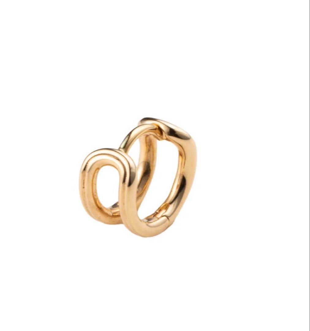 美品　hirotaka ヒロタカ　ベルーガ　ダブル ヒンジ ハギー ピアス S