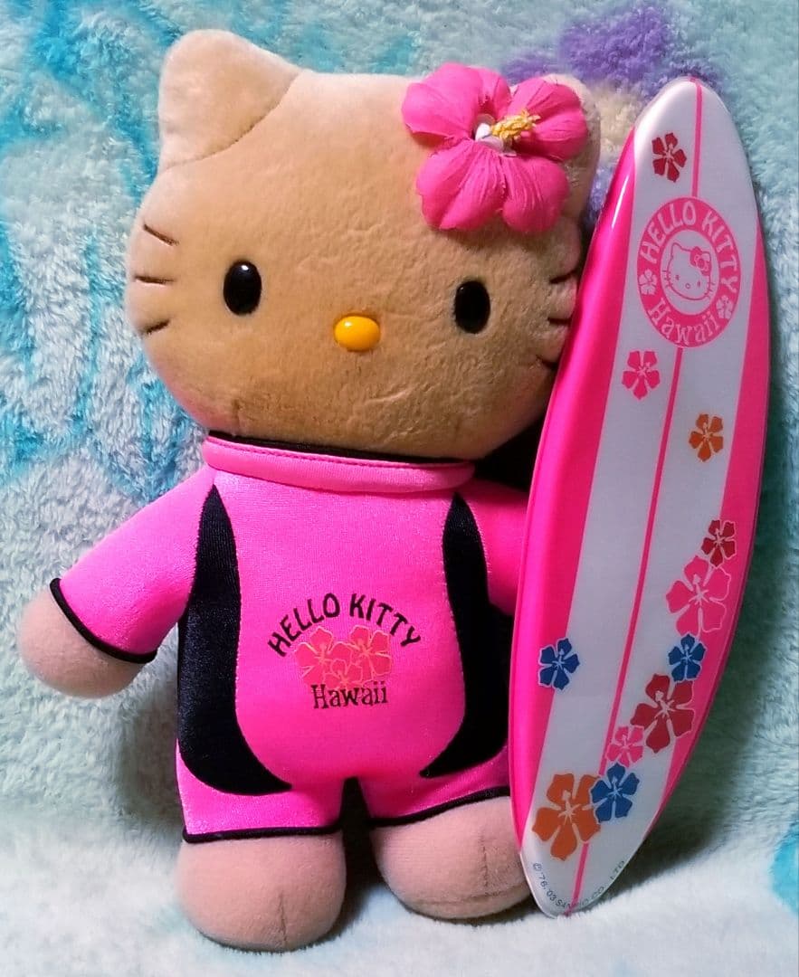 Sanrioキティ♡ハワイ限定【日焼けぬいぐるみ】サーファー