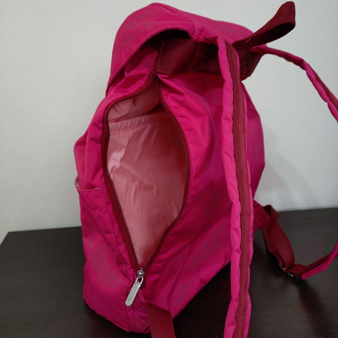 LeSportsac×神崎恵 コラボ バックパック リュック ピンクピーコック