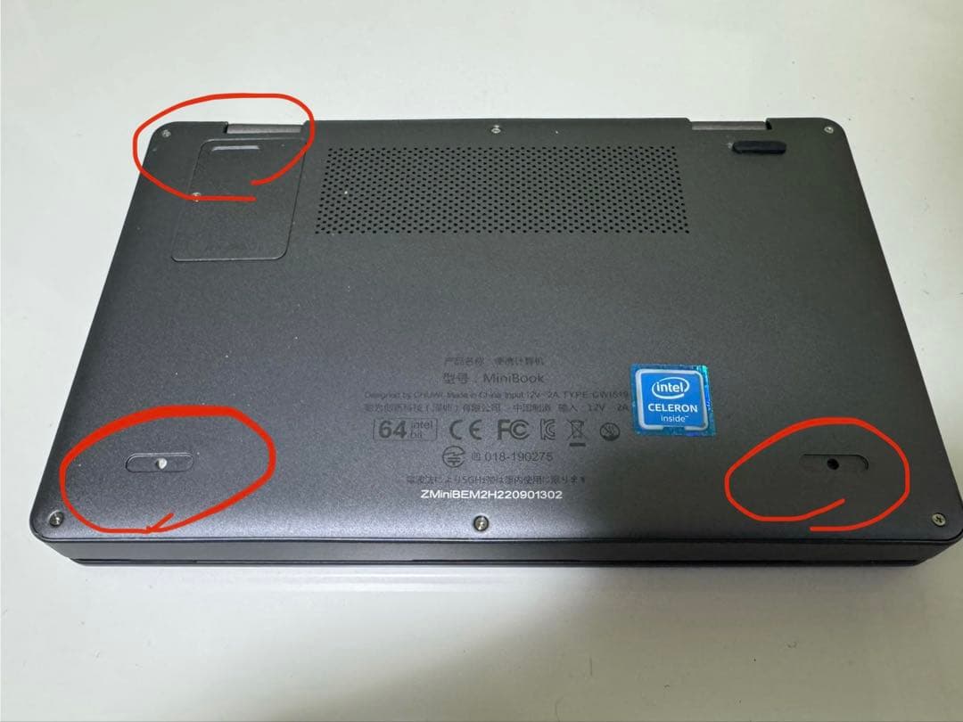 CHUWI MiniBook 8インチ Celeron J4125 訳アリ品