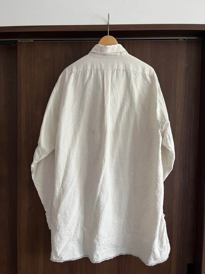 MAATEE&SONS 23SS 強撚リネンコットンオックスフォードワークシャツ