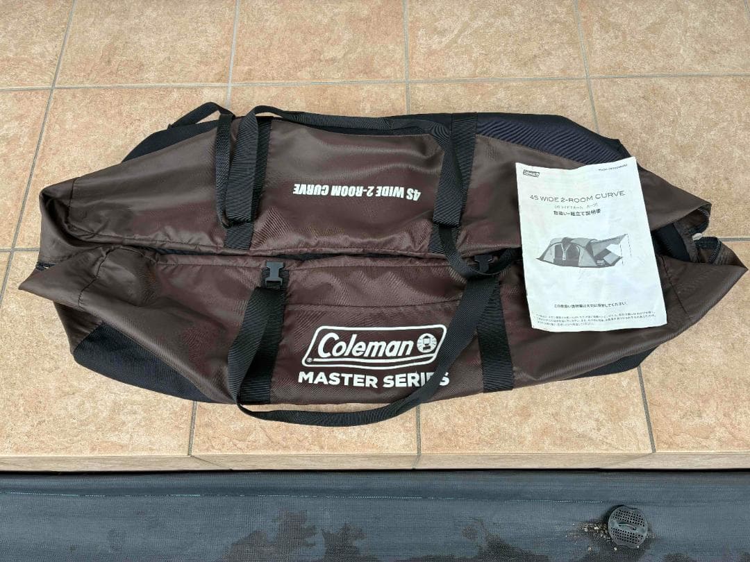 【美品】4Sワイド2ルームカーブ グランドシート マット コールマン