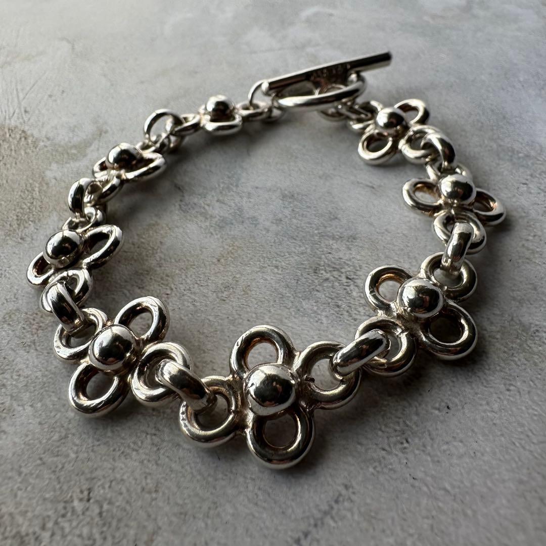 ヴィンテージ モダニストチェーンリンクブレスレット シルバー925 メキシコ製