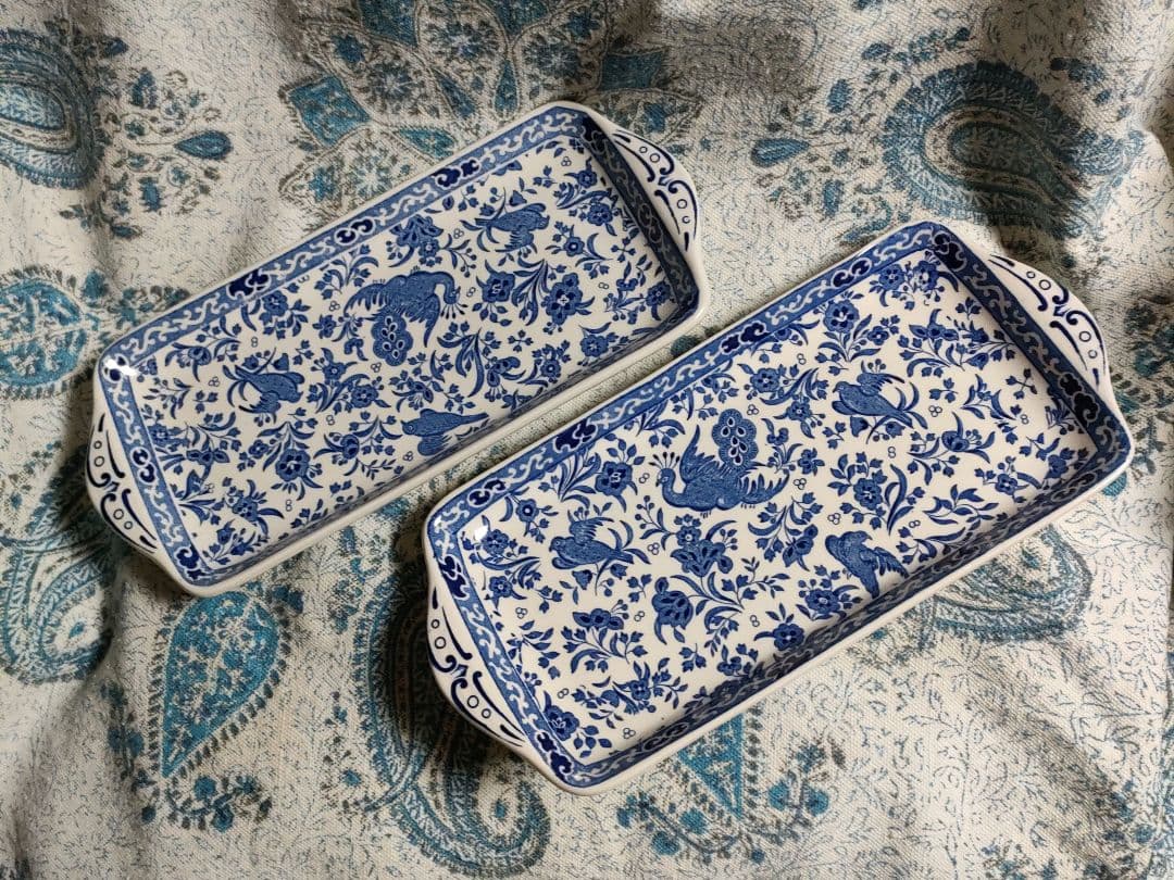 Burleigh リーガルピーコック サンドウィッチプレート 2枚