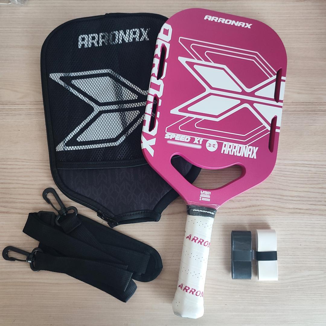 ARRONAX SPEED X1 ピックルボール パドル エッジレス レッド 白