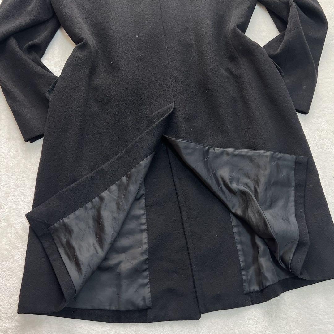 バーバリーロンドン　チェスターコート　カシミヤ　シルク　ブラック