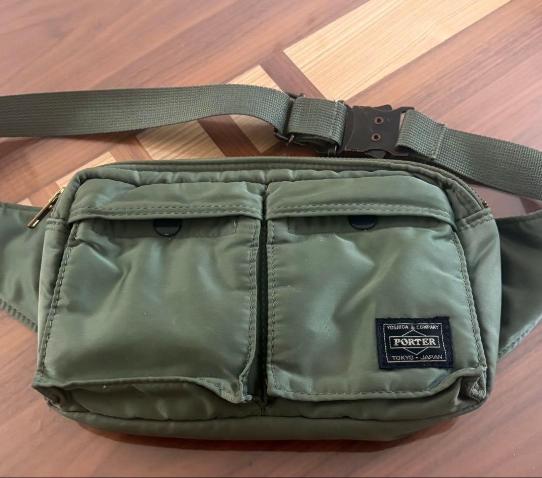 PORTER タンカー ボディバッグ オリーブ