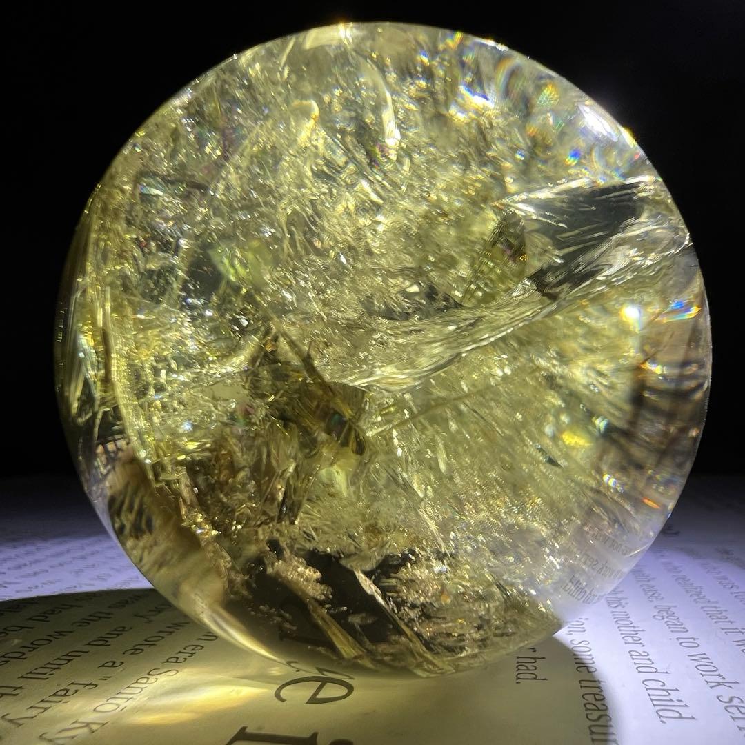 ✳️専用‼️至宝✨ファントムと美麗レインボー✨幸運の石✨虹入り シトリン丸玉 他1点